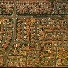 suburbs, birds eye view