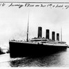 The RMS 'Titanic,' leaving Southampton, England on its maiden voyage to New York City.