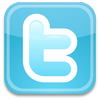 small square twitter logo social networking