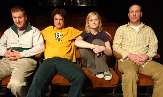 ThThe founding members of the Upright Citizens Brigade -- Ian Roberts, Matt Besser, Amy Poehler and  Matt Walsh -- started the Del Close Marathon in 1999.