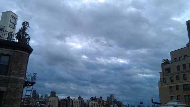 The view from the Upper West Side on Sunday.