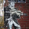 Violin player grafitti