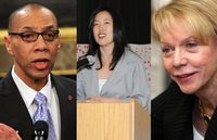 Dennis Walcott, Michelle Rhee, Cathie Black