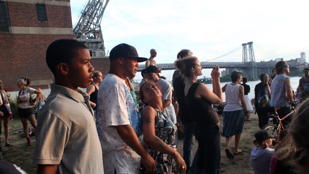Folks came from all across Williamsburg to hear Gamelatron's soothing electronica