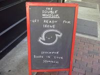 Chalkboard outside the Double Windsor in Windsor Terrace, Brooklyn