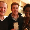 The winners of the WNYC Pie-Off (L-R): WNYC Business Editor Charlie Herman, WQXR's Will Jameson and The Takeaway's Tracie Hunte.