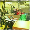 Amy Eddings at the mic on Saturday evening