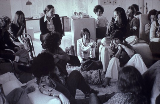 '!Women Art Revolution' chronicles the confluence of feminism and the male-dominated art world in the 1970s (on view at IFC). Above, the Feminist Studio Workshop gathers in 1973.