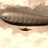 'City of Ferrara' Airship. The original picture, by Carlo Burzagli, is dated 1914.