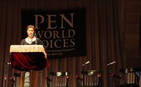 Zha Jianying speaking at the PEN World Voices Festival of International Literature