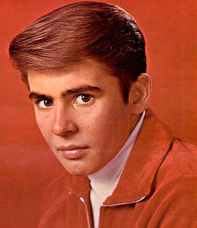 Photo of Davy Jones from an ad for a 1965 single record 'What Are We Going To Do?'/'This Bouquet'.