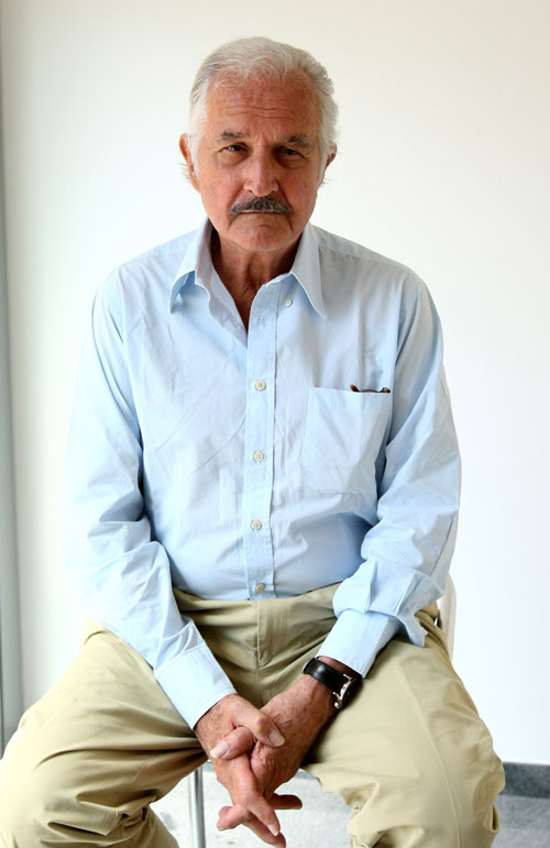 Mexican author Carlos Fuentes in 2008.