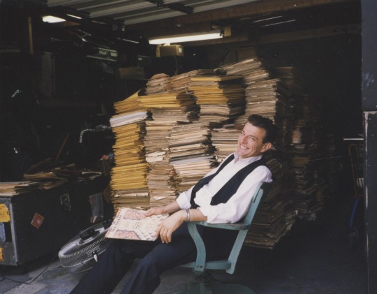 Vince Giordano and his sheet music collection