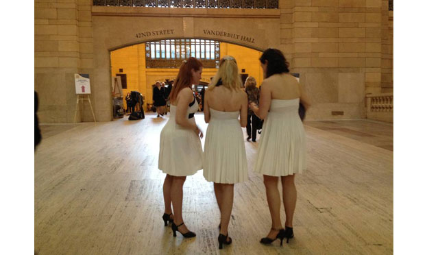 The Belle Tones, after auditioning for the MTA's 'Music Under New York' program