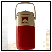 Marlboro Thermos -- You’re probably going to want coffee or tea or hot cocoa while camping, and this lady’s thermos offers you that option on the go, along with gorgeous color and craftsmanship.