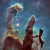 'The Pillars of Creation,' a detail view of the Eagle Nebula
