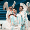 From L to R: Tim Kazurinsky, Jim Parsons, and Christopher Fitzgerald in <em>An Act of God</em>