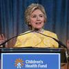 Hillary Clinton speaks during the Children's Health Fund annual benefit, Tuesday, May 23, 2017, in New York. Clinton also received the American Heroes for Children Award.