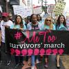Participants march against sexual assault and harassment at the #MeToo March in the Hollywood section of Los Angeles on Sunday, Nov. 12, 2017. 