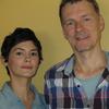 Audrey Tautou and Michel Gondry at WNYC's studios July 17, 2014.