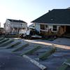 Boardwalk in Belle Harbor, Queens destroyed after Hurricane Sandy.