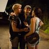 Actor Ryan Gosling, director Derek Cianfrance and actress Eva Mendes on the set of 'The Place Beyond the Pines.'