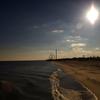 Looking South from Casino Pier in Seaside Heights along a post-Sandy Jersey Shore.