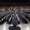 Graduation for 822 new NYPD officers in July 2015.