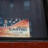  Assemblyman Nelson Castro's reelection 2012 posters still hang in windows in the Fordham Heights section of the Bronx, after his resignation.