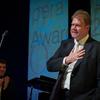 Stuart Skelton receives a best male singer award at the International Opera Awards