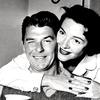 Ronald Reagan and his wife, the actress Nancy Davis