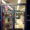 The Rite Aid in East Flatbush, Brooklyn was badly damaged after dozens stormed it following a vigil for a slain teen.