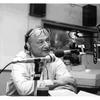 Mayor Edward I. Koch at the mike during WNYC's 60th anniversary celebration in July 1984.