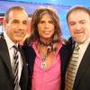 Dr. Steven Zeitels (R), a leading vocal fold surgeon, with his patient Steven Tyler after an interview with Matt Lauer on the “Today” show