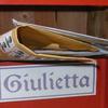 A letterbox at the Club di Giulietta