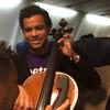 Francisco Vila, a cellist, and Maximillian, a beatboxing flight attendant, perform Bach