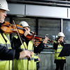 Members of the Copenhagen Philharmonic go underground.
