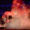 Russian pianist Denis Matsuev performs during the Closing Ceremony of the Sochi Winter Olympics on February 23, 2014