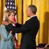 President Obama gives Renée Fleming a 2012 National Medal of Arts