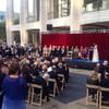 The renaming ceremony, in which Avery Fisher Hall became David Geffen Hall