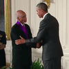 The tenor George Shirley receives the 2014 National Medal of Arts at the White House