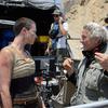 Charlize Theron and director George Miller on the set of  'Mad Max: Fury Road'