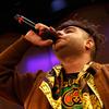 Rapper Heems performs for Soundcheck in the Greene Space.