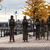 Irish Famine Memorial in Dublin, Ireland