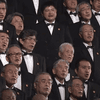 A choir sings 'Ode to Joy'