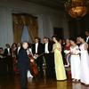 John F. and Jacqueline Kennedy greeting Pablo Casals after his 1961 performance at the White House