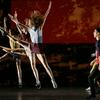 Dancers of the LA Dance Project perform during a dress rehearsal at the Theatre du Chatelet in Paris