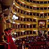 Audiences at La Scala in Milan, Italy