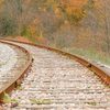 leaves, railroad, tracks, autumn, train, fall, 