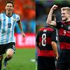 Lionel Messi of Argentina and Andre Schuerrle of Germany face off in the World Cup Finals on Sunday
